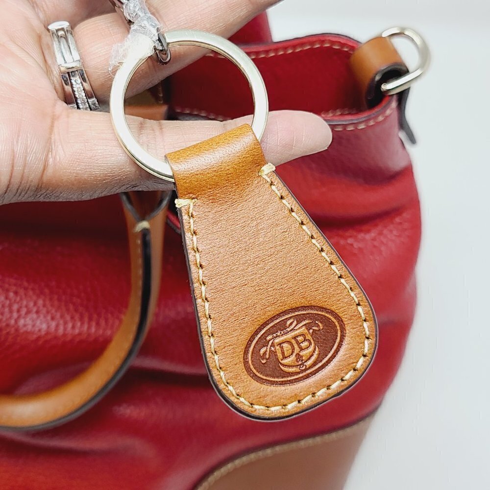 Dooney & Bourke | Women's Vintage Red Pebble Grain Brenna Bag (One Size) - Picture 6 of 16